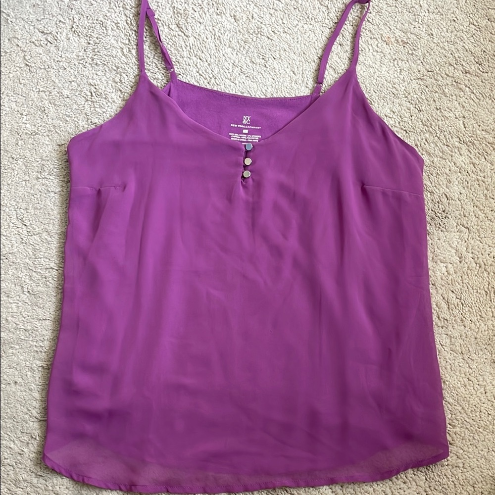 Women's Purple Sleeveless Top